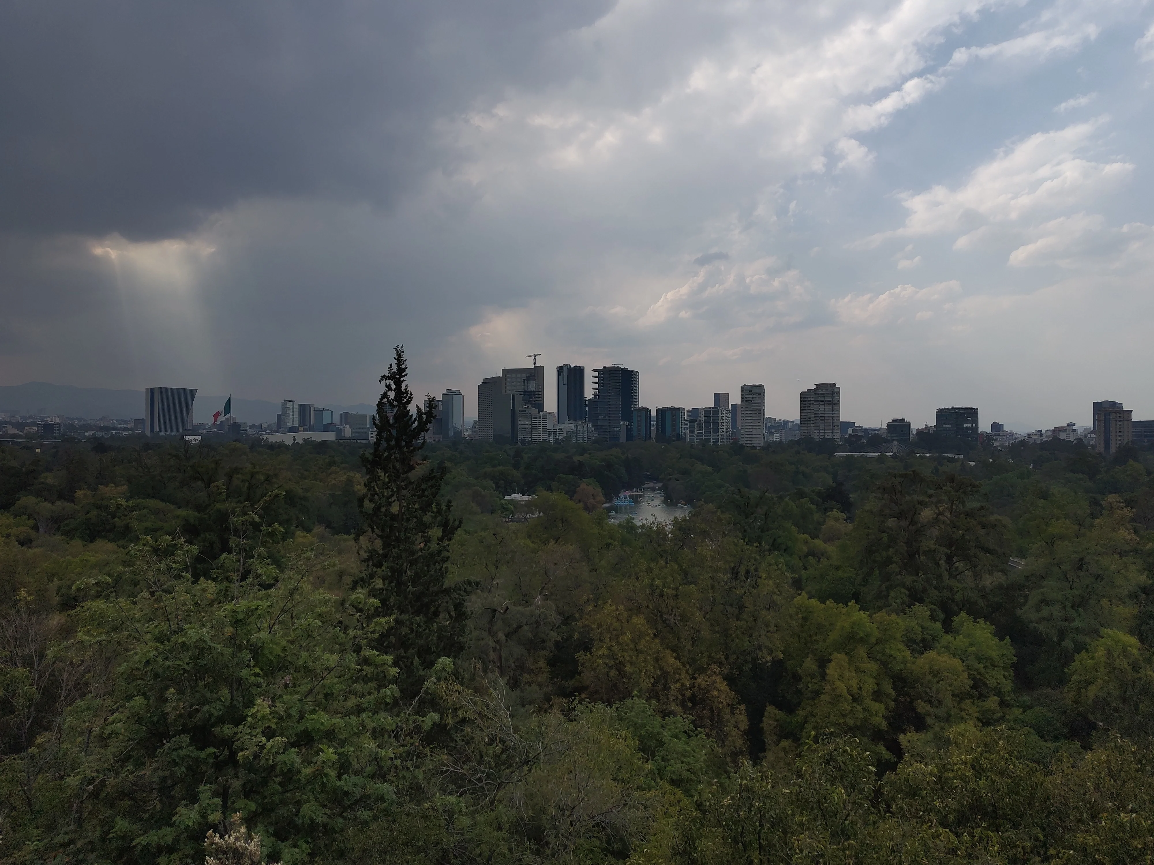 Aussicht über die Stadt vom Schloss Chapultepec