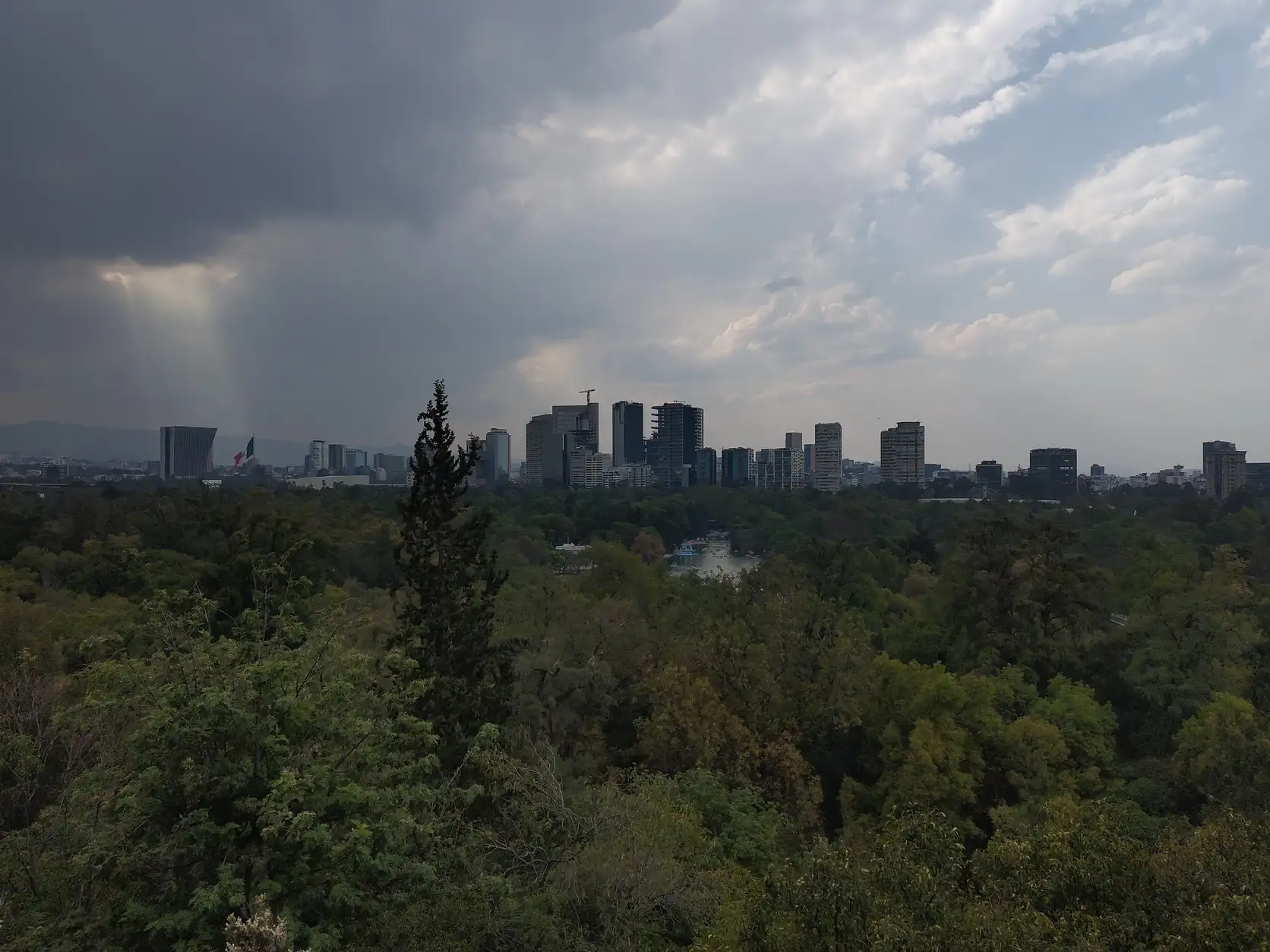 Aussicht über die Stadt vom Schloss Chapultepec
