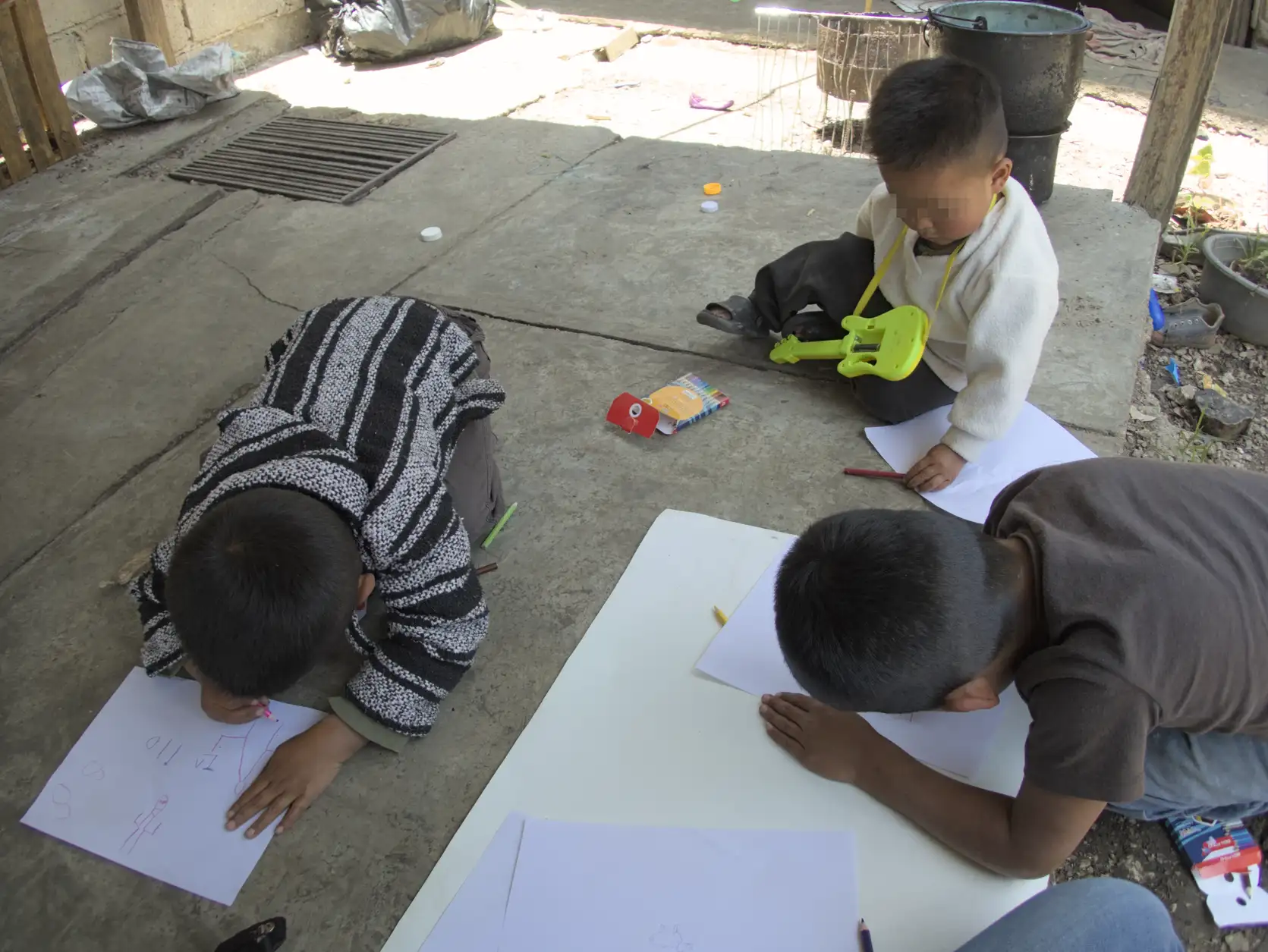 Painting together