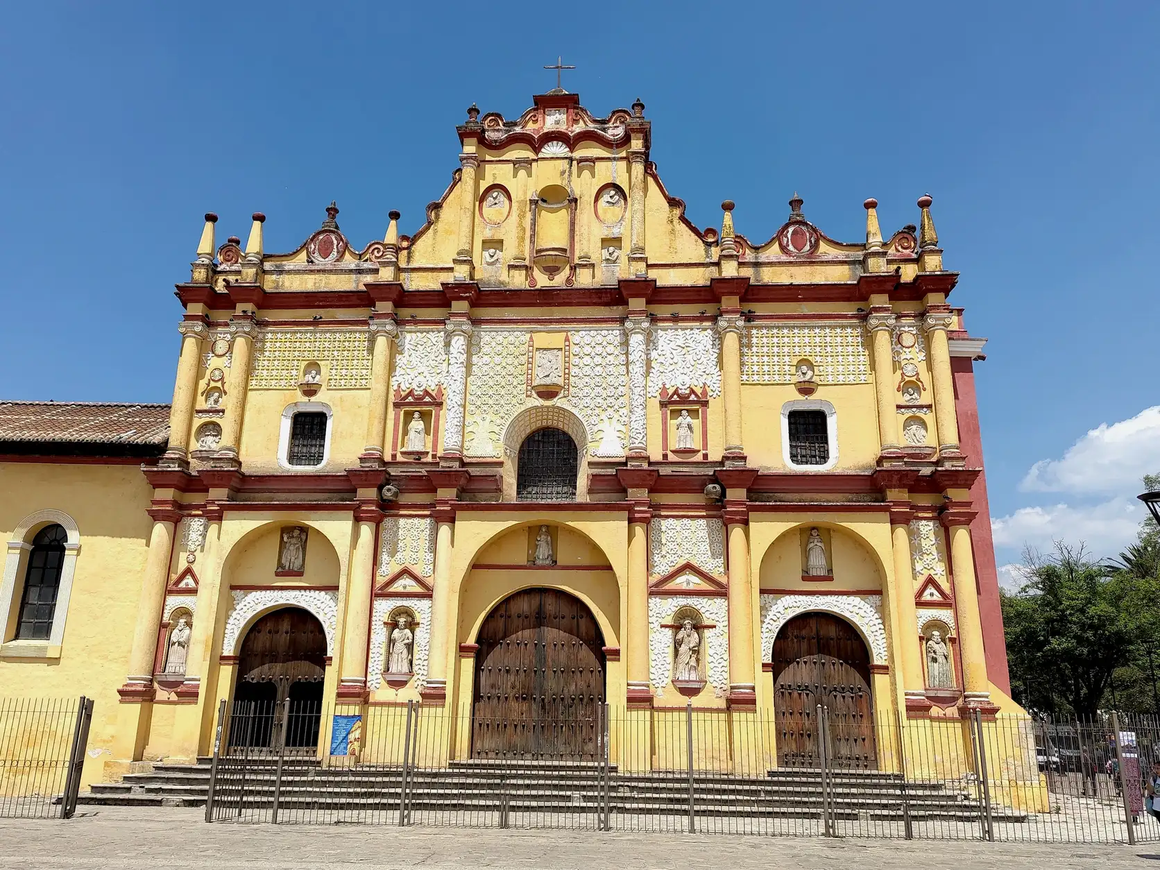 A church in the center