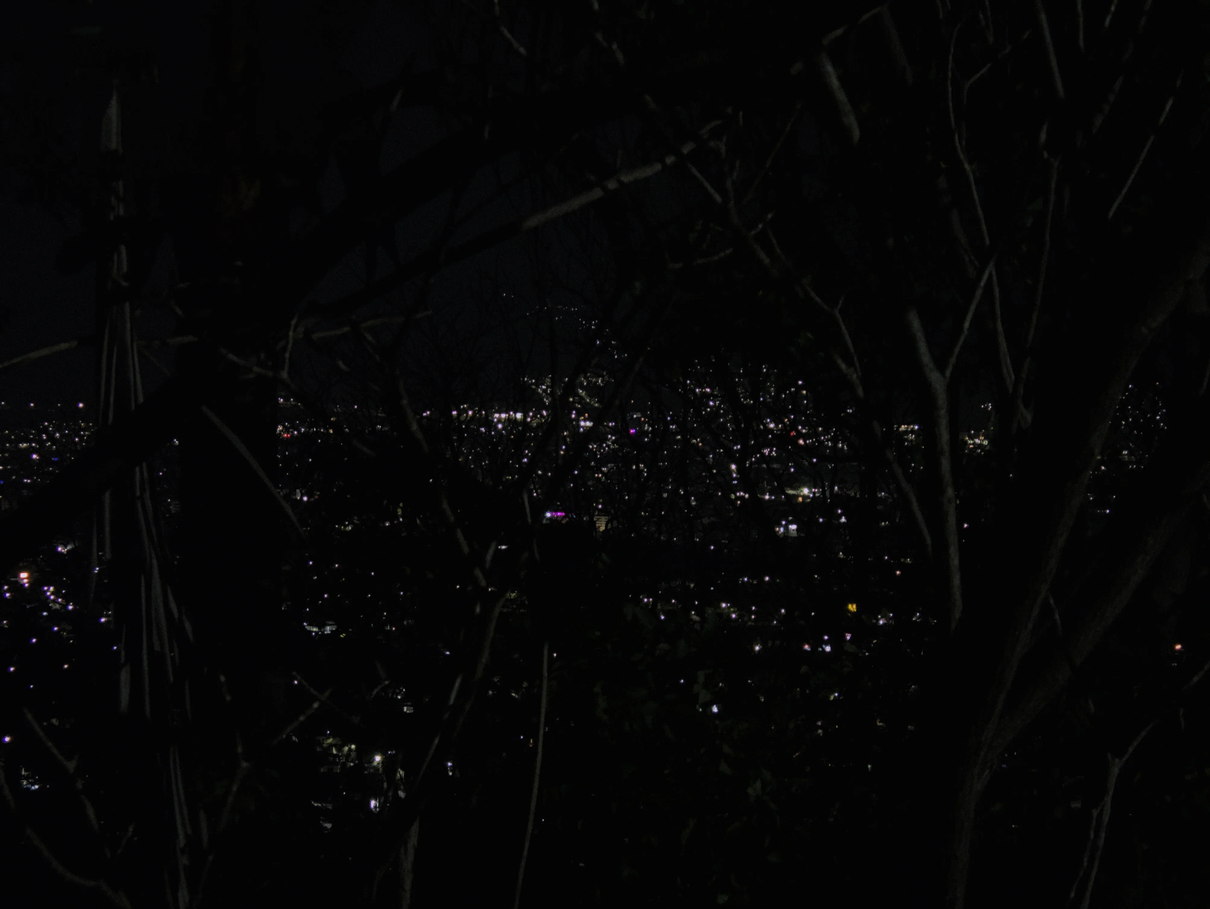 The view of Tuxtla at night from my apartment