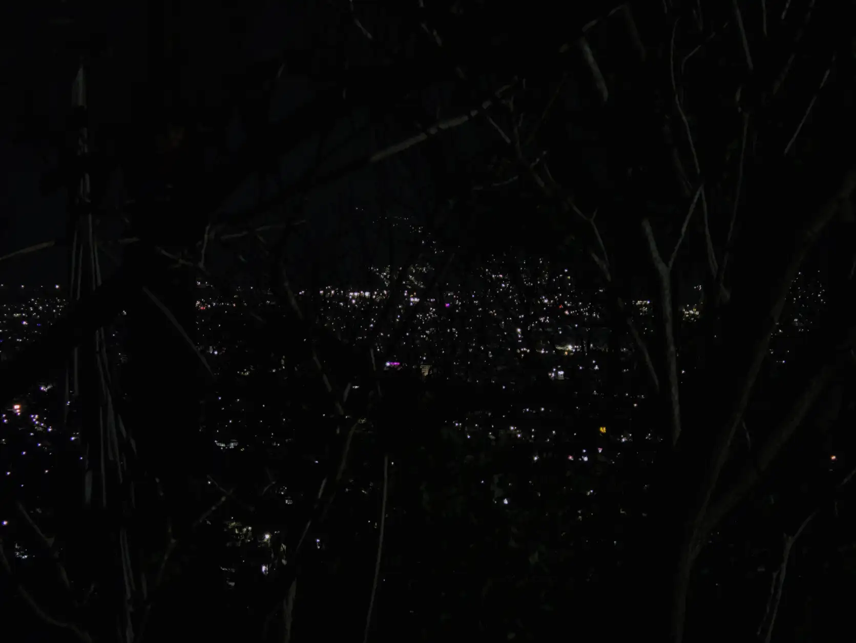 The view of Tuxtla at night from my apartment