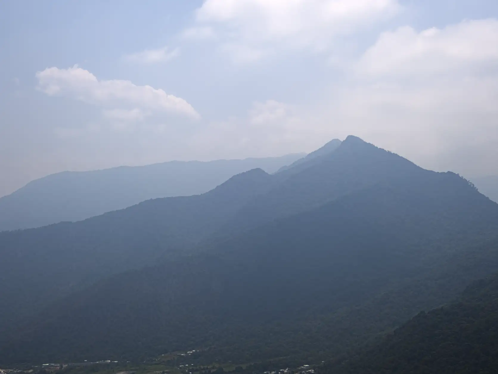 The view towards pico de Orizaba
